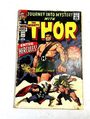 Marvel Comics THE MIGHTY THOR #124 Vol. 1 Jan. 1966 Comic