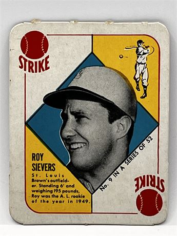 1951 Topps Red Backs #9 Roy Sievers