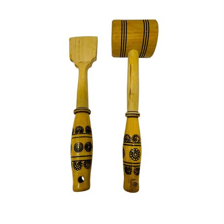 Wood Mallet and Chisel