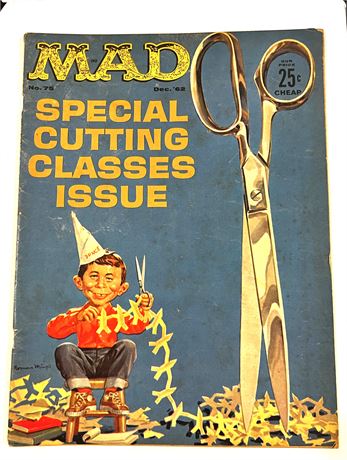 MAD Magazine #75 Dec. 1962 Edition