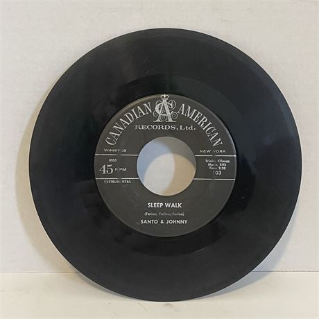 All Night Diner Santo & Johnny 45 7” Vinyl 103