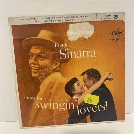 Frank Sinatra Songs For Swingin’ Lovers 7” Vinyl Part 3 EAP 3-653