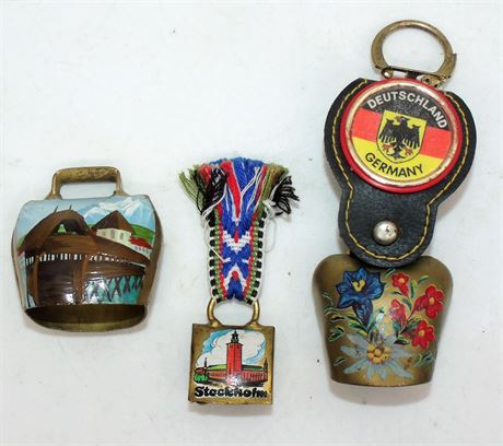 German metal painted bells