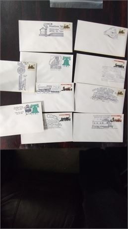 misc. railroad stamps and envelopes