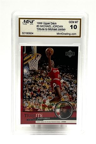 1999 Upper Deck #3 Michael Jordan Chicago Bulls Mint Grading GEM MT 10 Card