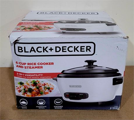 Still in box Black & Decker 6 cup Rice Cooker and Steamer
