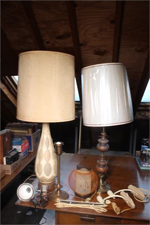Vintage Lamps and Wall Sconces