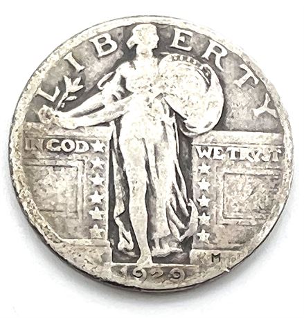 1929 Silver Standing Liberty Quarter
