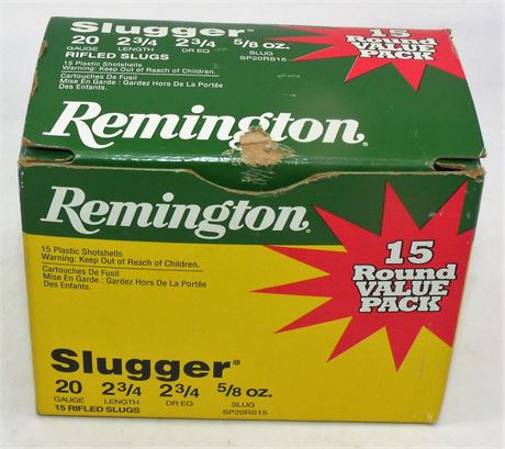 Remington 20G ammunition slugger