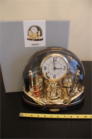 Seiko Melodies in Motion Mantel Clock-12 Holiday Melodies