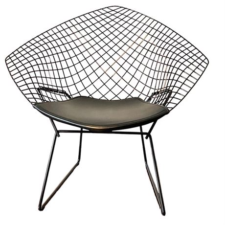 Knoll Bertoia Diamond Lounge Chair in Black