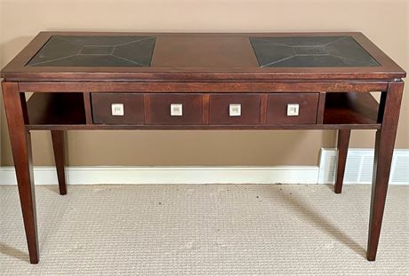 Leather Top Sofa Table