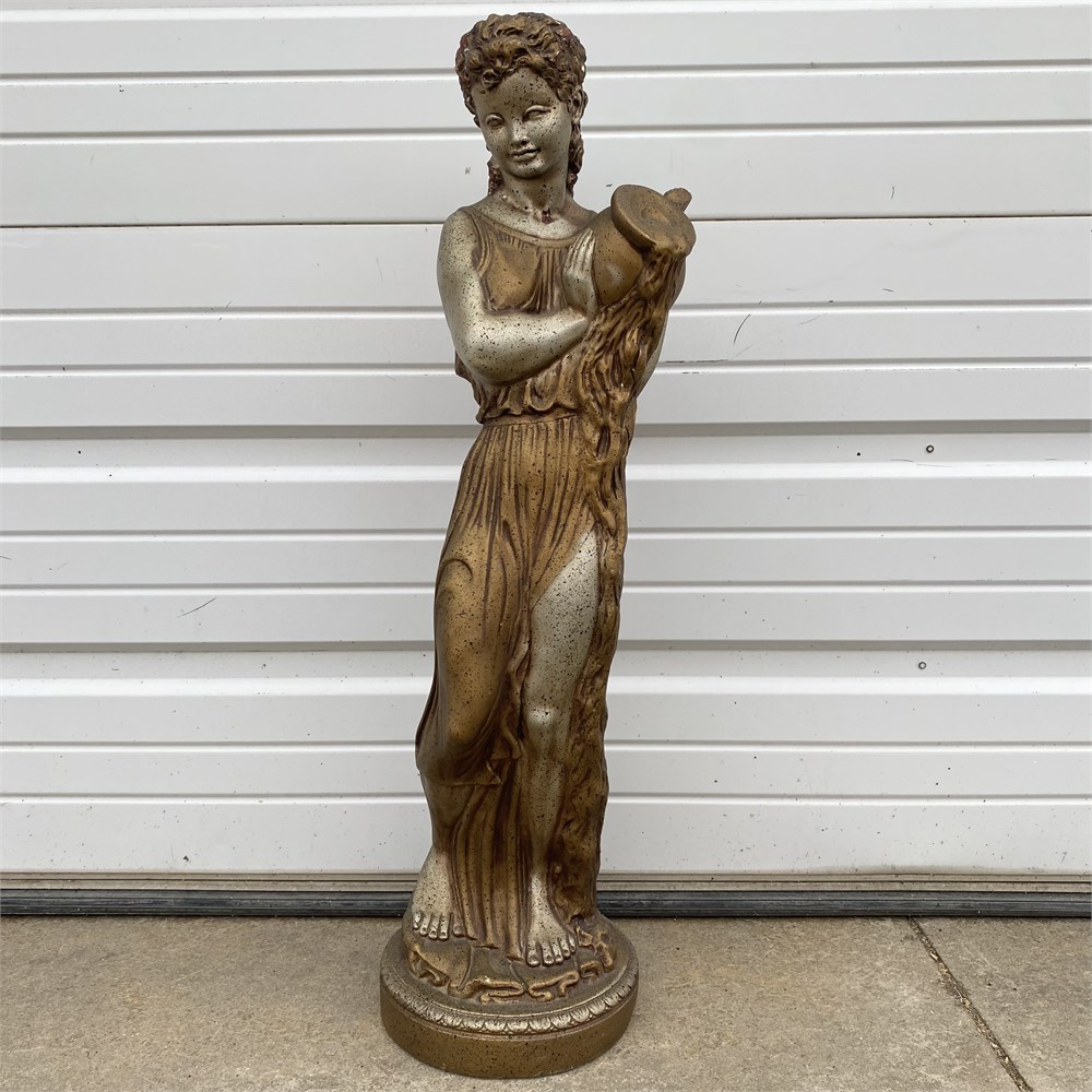 Rust Belt Revival Online Auctions - Vintage Resin Indoor Outdoor Statue 