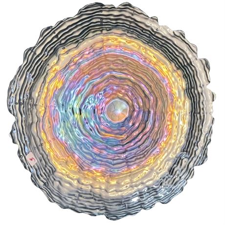 Arda Art Glass Textured Center Piece Bowl