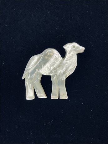 Mother of Pearl Camel Pin