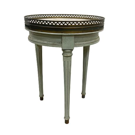 Vintage Brandt Italian Marble Top Accent Table