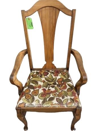 Light Wood Chair With Bird Seat