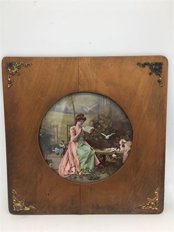 Victorian print framed