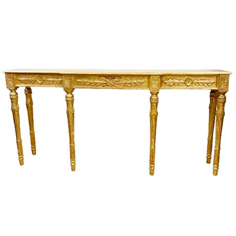 Contemporary Reproduction French Console Table