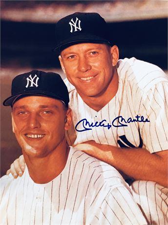 Signed & Verified 8x10 Mickey Mantle & Roger Maris