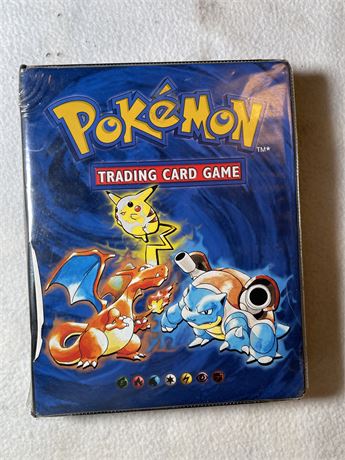 1990s Pokemon Trading Cards in Binder