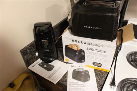 Bella Basics Toaster and Electric Can Opener