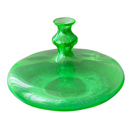 Contemporary Green Glass Table Vase