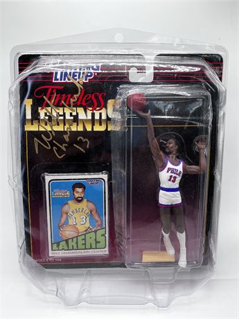 Autographed Wilt Chamberlain Starting Lineup Figure New in Original Pack
