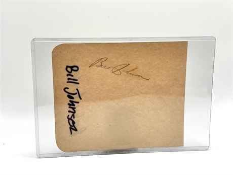 Billy Johnson American Baseball Player Signed 3x4" Card