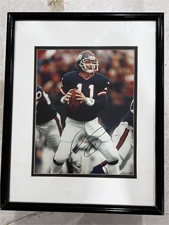 Autographed Phil Simms Signed Framed Photo