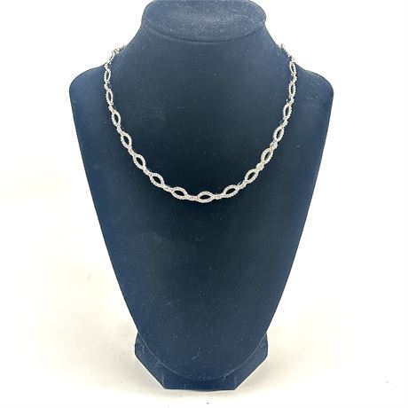 Nadri Pave' Oval Link Necklace