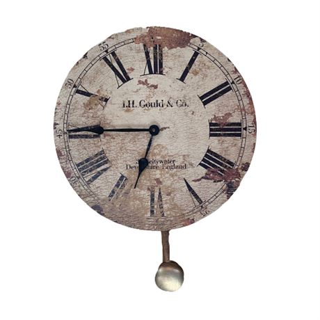 H Miller Decorative J. H. Gould & Co Pendulum Wall Clock