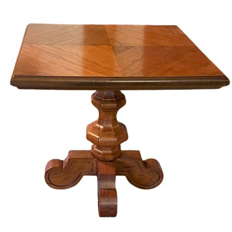 Drexel Furniture Pedestal Side Table