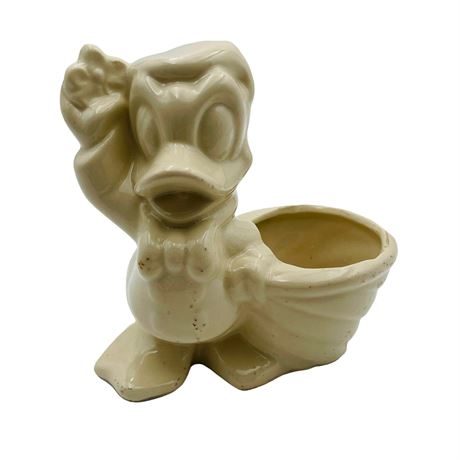 Vintage Donald Duck Ceramic Planter