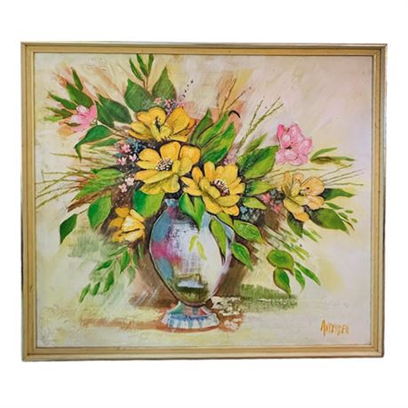 Large Anderson Floral Painting