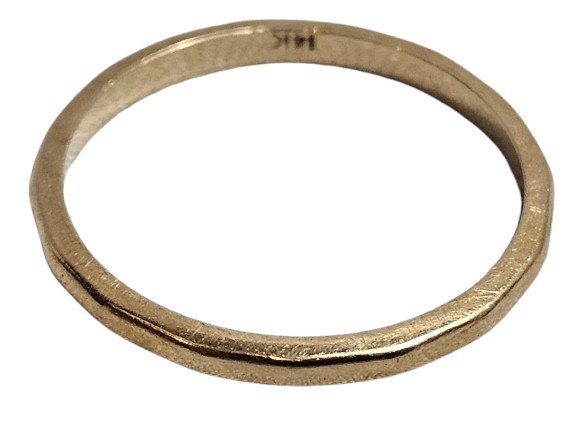 Rust Belt Revival Online Auctions - 14K Gold Wedding Band, Size 7