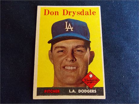 1958 Topps #25 Don Drysdale