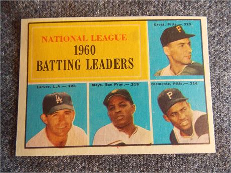 1961 Topps #41 Willie Mays/Roberto Clemente LL