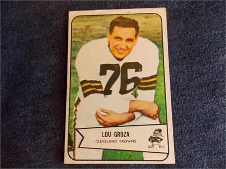 1954 Bowman #52 Lou Groza, Cleveland Browns