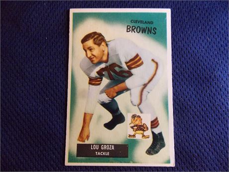 1955 Bowman #37 Lou Groza, Cleveland Browns