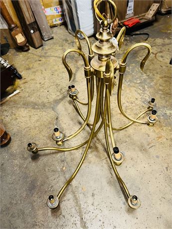 NEW Heavy Brass 10 Light Chandelier