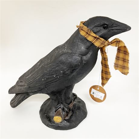 Ragon House Black Raven Bird Figurine