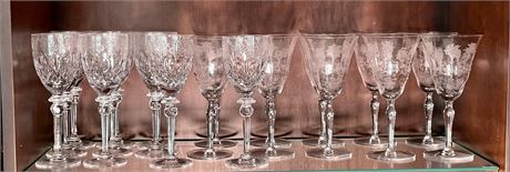 Group of Assorted Crystal Stemware