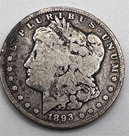1893 Silver Morgan Dollar