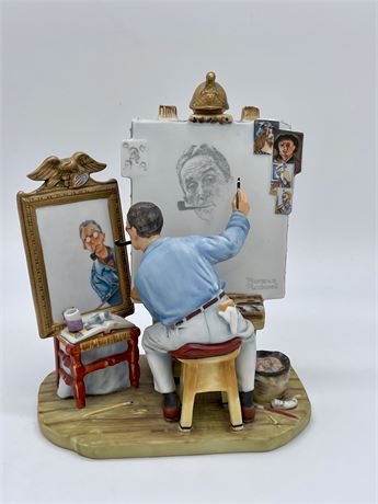 Gorham "Rockwell Self Portrait" Figurine