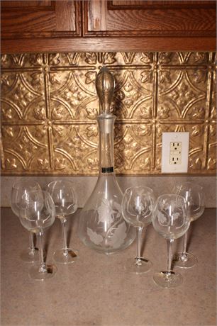 Toscany Decanter and Stemware
