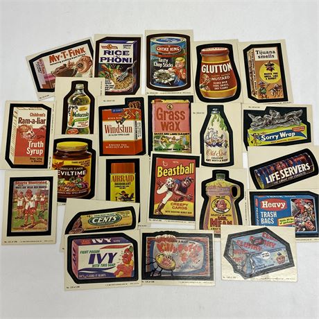 1979/1980 Topps Wacky Packages Stickers - Lot of 22