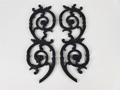Pair Decorative Iron Pieces