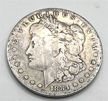 1884 S Silver Morgan Dollar Rare
