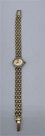 Vintage Ladies 14K Yellow Gold and Diamond Cyma Watch